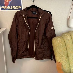 Chestnut brown windbreaker
